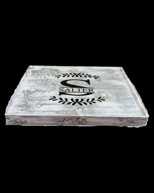 Enclosed stove top cover/Gas stove cover/custom stove cover/ electric stove top cover, noodle board, induction, 5 styles Toille WASH finish