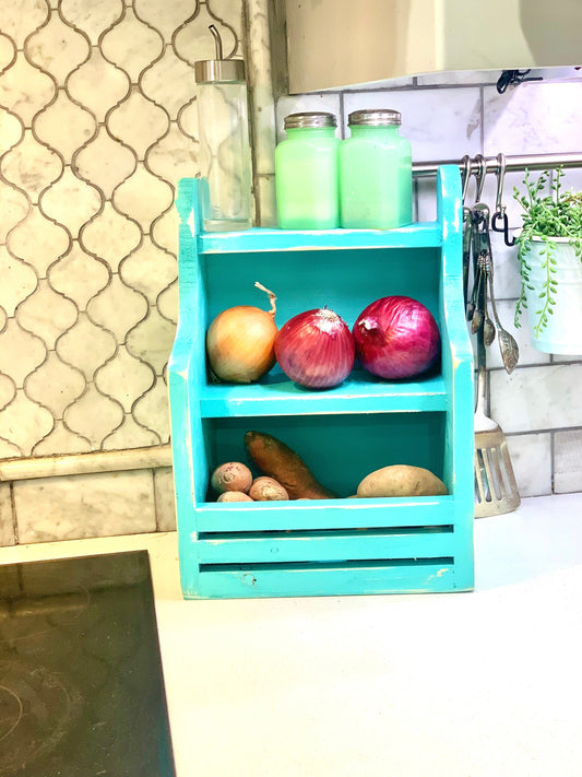 apartment veggie bin, countertop storage, home decor, bathroom organizer,vegetable storage,storage bin,2 piece